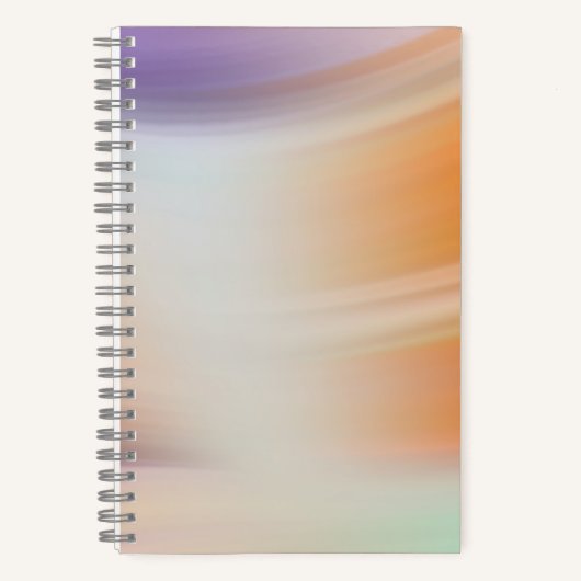 Carnet Modern Pastel Gradient Spiral Notebook (Recto)