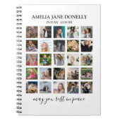 Carnet Modern Photo Collage Memorial Guest (Devant)