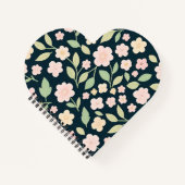 Carnet Modern Pink Wildflowers Pattern (Devant)