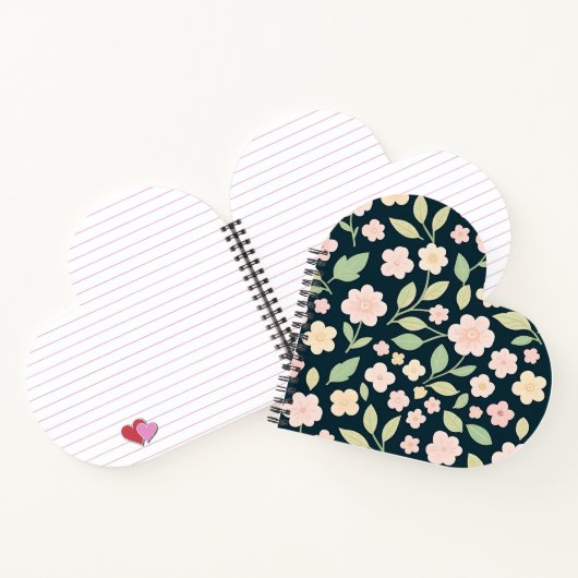 Carnet Modern Pink Wildflowers Pattern (Intérieur)