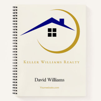 Carnet Modern Real Estate white and gold custom logo 