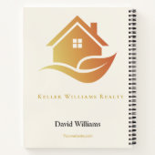 Carnet Modern Real Estate white and gold custom logo  (Dos)