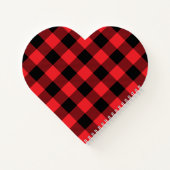 Carnet Modern Red and Black Buffalo Check (Dos)