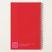 Carnet Modern Red and Pink Checkerboard Notebook (Verso)