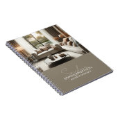 Carnet Modern Script Name Custom Photo Interior Designer (Côté Droit)