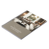 Carnet Modern Script Name Custom Photo Interior Designer (Côté gauche)