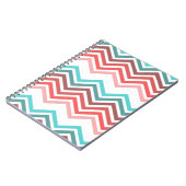 Carnet Modern, trendy, colorful chevron zigzag (Côté gauche)