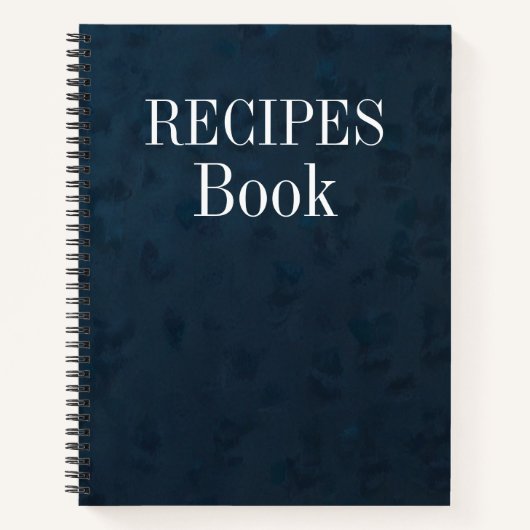 Carnet Modern Vintage Personalized Recipe Notebook (Devant)