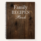 Carnet Modern Vintage Personalized Recipe Notebook (Devant)