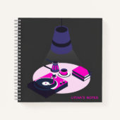 Carnet Modern Vinyl Coffee Personalized Notebook (Devant)
