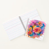 Carnet Modern Watercolor Paint Daubs Bouquet (Intérieur)