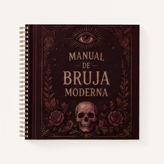 Carnet Modern Witch's Skull Manual (Devant)