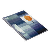 Carnet Moderne Abstrait Géométrique Bleu Orange Klee (Côté Droit)