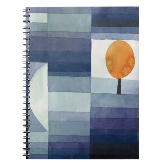 Carnet Moderne Abstrait Géométrique Bleu Orange Klee