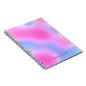 Carnet Moderne Abstrait Rose et Violet (Côté Droit)