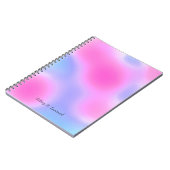 Carnet Moderne Abstrait Rose et Violet (Côté gauche)
