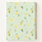 Carnet moderne au citron vert - Entièrement person (Dos)