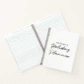 Carnet Moderne Blanc Noir Simple Joueur de vacances (Intérieur)