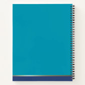 Carnet Moderne Bleu Turquoise Or tendance Mes yeux seulem (Dos)