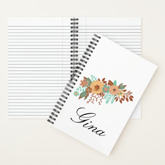 Carnet Moderne Boho Floral (À l'intérieur)