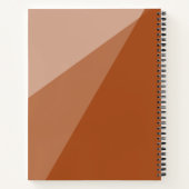 Carnet Moderne Burange Orange Terra Cotta Monogramme (Dos)