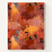 Carnet Moderne chic Abstrait en terre cuite rouille Brown (Dos)