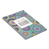 Carnet Moderne Chic Cute Trendy Colorful Classe Motif (Côté Droit)