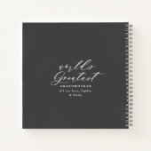 Carnet Moderne chic élégante couronne feuilleté photo gra (Dos)