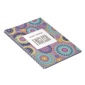 Carnet Moderne Chic Mignon Tendance Motif de Classe (Côté Droit)