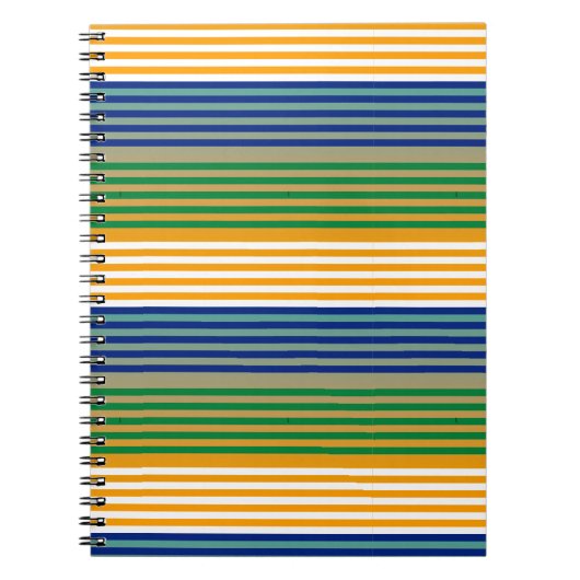 Carnet Moderne Chic Rayé (Devant)