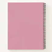 Carnet Moderne Chic Rose & Blanc   (Dos)
