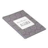 Carnet Moderne Chic Simple Étudiant Matière Rose Clair Gr (Côté Droit)