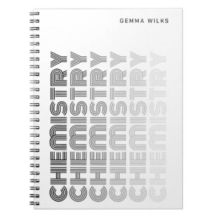 Carnet Moderne Classieux Sujet Modifiable Chimie Blanc
