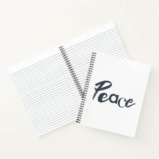 Carnet Moderne, créatif, urbain, design simple de Paix (Intérieur)