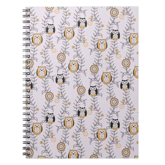 Carnet moderne de hiboux (Devant)