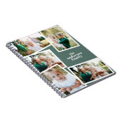 Carnet Moderne élégant multi photo famille élégant sage é (Côté Droit)