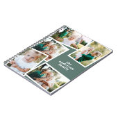 Carnet Moderne élégant multi photo famille élégant sage é (Côté gauche)