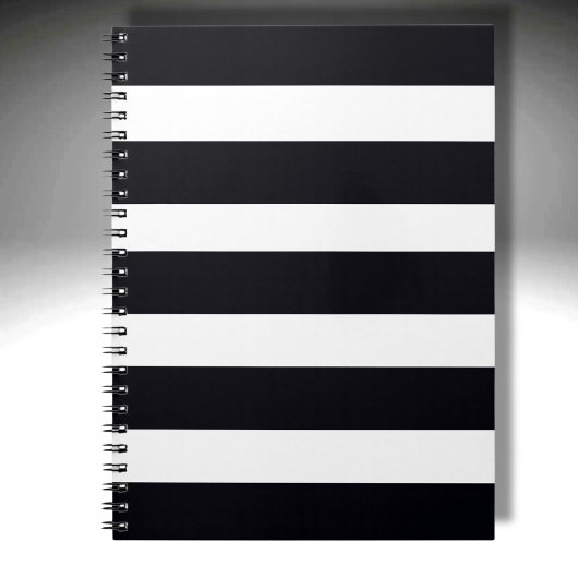 Carnet Moderne Élégant Noir Et Blanc Gratté