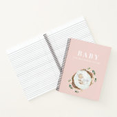 Carnet Moderne Elégant Pastel Rose Baby Cadeau Pour Maman (Intérieur)