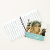 Carnet Moderne Élégant Script Photo Graduation Invité (Intérieur)