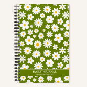 Carnet Moderne Flat Graphic Daisy Green (Recto)