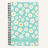 Carnet Moderne Flat Graphic Daisy Robin's Egg Blue (Recto)