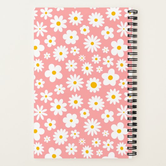 Carnet Moderne Flat Graphic Daisy Rose (Verso)