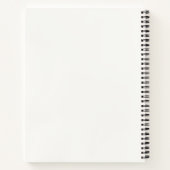 Carnet Moderne Fleur Personnalisée Douce (Dos)