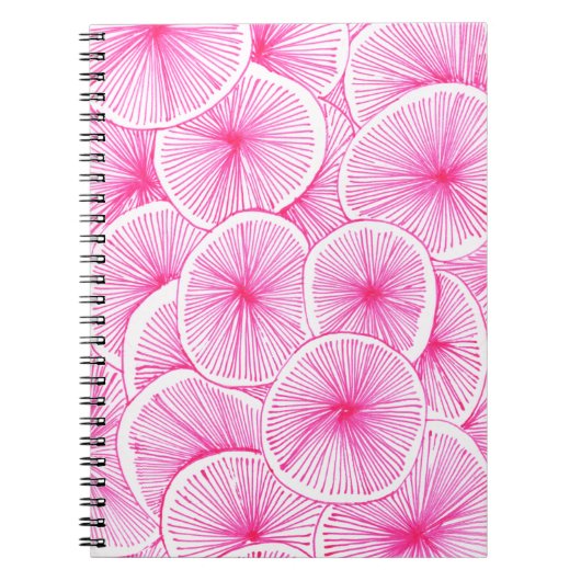 Carnet moderne, fleuri, coloré, notes design (Devant)