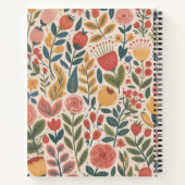Carnet Moderne Floral Rose (Dos)