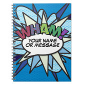 Carnet Moderne Fun Discours Personnalisé Bubble Retro (Devant)