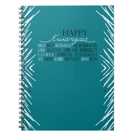 Carnet Moderne Happy Kwanzaa (Devant)