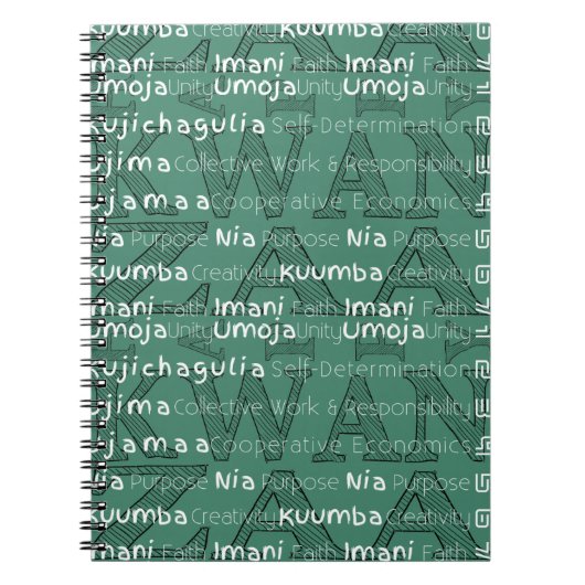 Carnet Moderne Happy Kwanzaa (Devant)