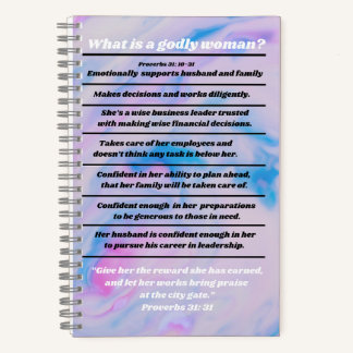 Carnet Moderne Idéal Christian Woman Proverbes 31 Résumé